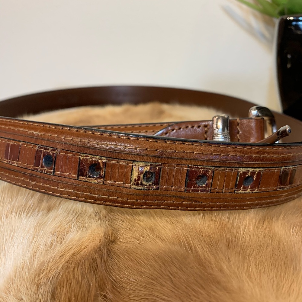 brown pga tour leather belt - Picture 4 of 5